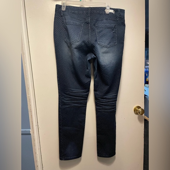 Royalty YMI Polka Dot Blue Jeans Women’s Jeans Size 12 - Picture 8 of 10